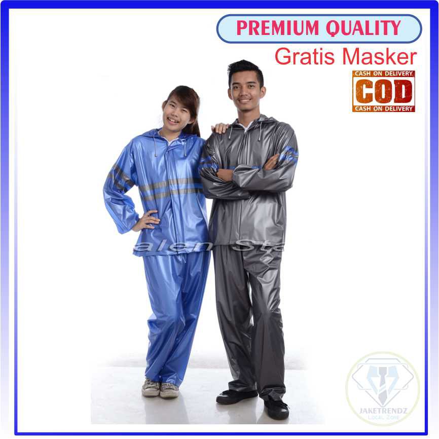 (Gratis masker) Jas Hujan Polos Pria wanita ORIGINAL LJM RAINCOAT