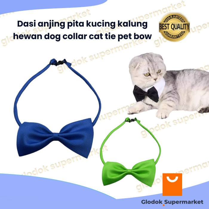 Dasi anjing pita kucing kalung hewan dog collar cat tie pet bow