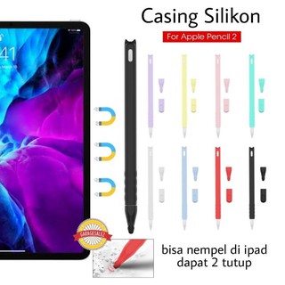 Casing Silikon Apple Pencil Gen 2 bisa nempel di ipad