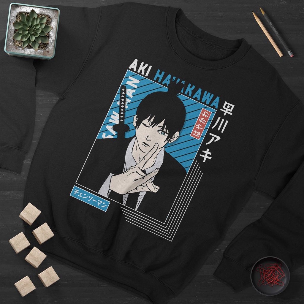 Crewneck Aki Hayakawa the Chainsaw Man Anime Manga