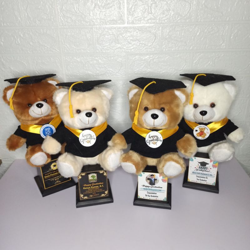 PIALA BONEKA WISUDA MEDIUM 34CM / TROPHY BONEKA WISUDA  / HADIAH WISUDA