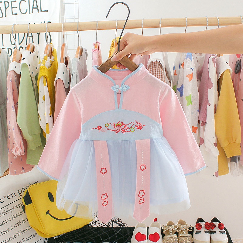 0-3TAHUN DRESS ANAK PEREMPUAN / DRESS BAYI PEREMPUAN / DRESS BABY GIRL IMPORT /DRESS PESTA ANAK BAYI-DRESSKOREA PINK