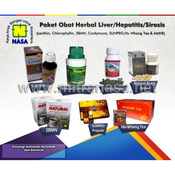 Paket Obat Herbal Liver  Hepatitis  Sirosis NASA Efektif