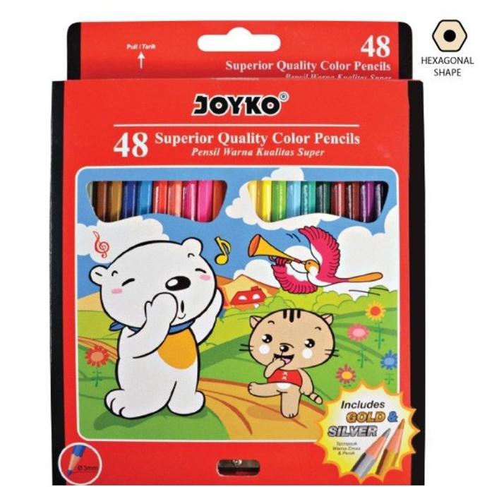 

(BISA COD) Pensil Warna Superior Quality - Joyko CP-48PB 48 Warna MURAH! TERUJI Kode 278