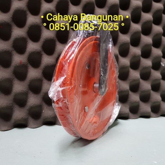 KATROL- KATROL KEREKAN BESI TUKANG BANGUNAN RODA TIMBA SUMUR EMBER BARANG 6" -KATROL.