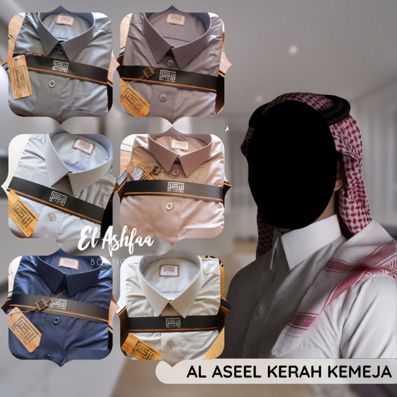 Jubah Saudi | Gamis Pria | Al Aseel Kerah Kemeja - El Ashfaa Boutique
