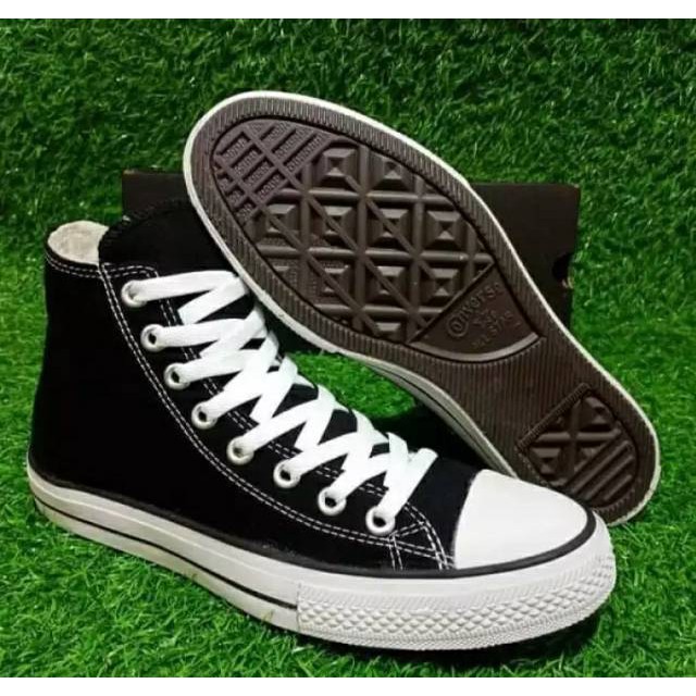 SNEAKERS COWOK HITAM BIRU MISTY  SEPATU CONVERSE ALL STAR CLASSIC HIGH BOOT TERLARIS