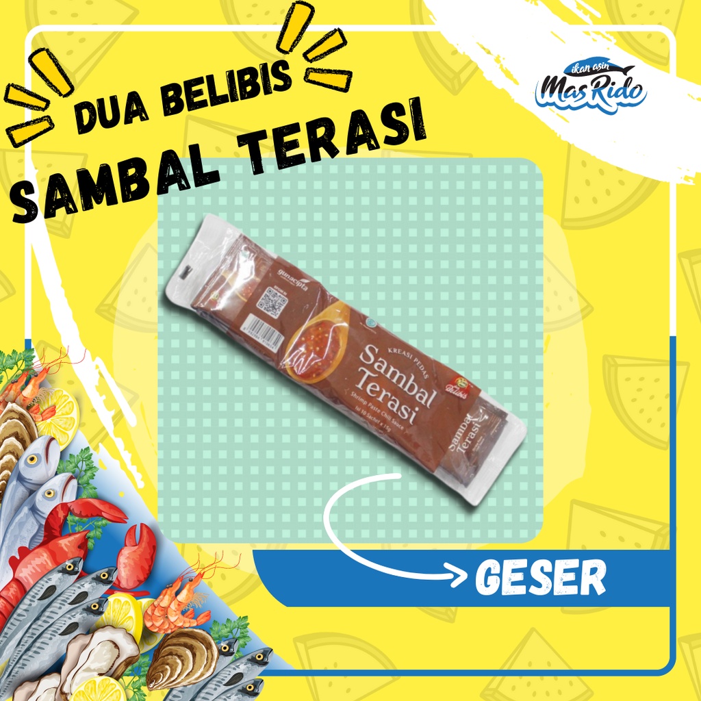 

Sambal Dua Belibis Sambal Terasi Sachet Kreasi Pedas 10Sx15Gram Termurah