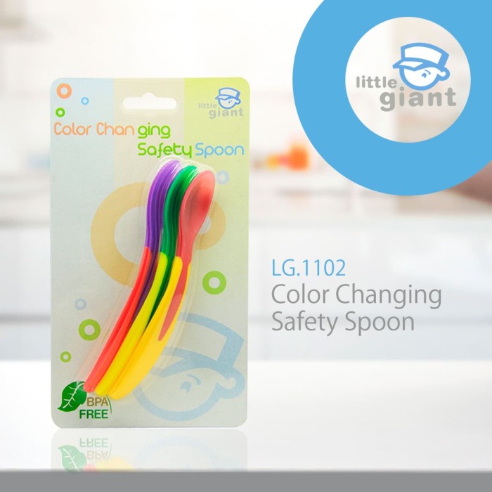 LG. 1102 Color Changing safety spoon/sendok makan bayi
