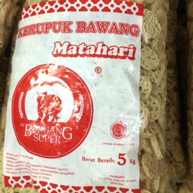 Kerupuk Matahari Panda Putih Kecil / Kerupuk Mawar Putih 5kg