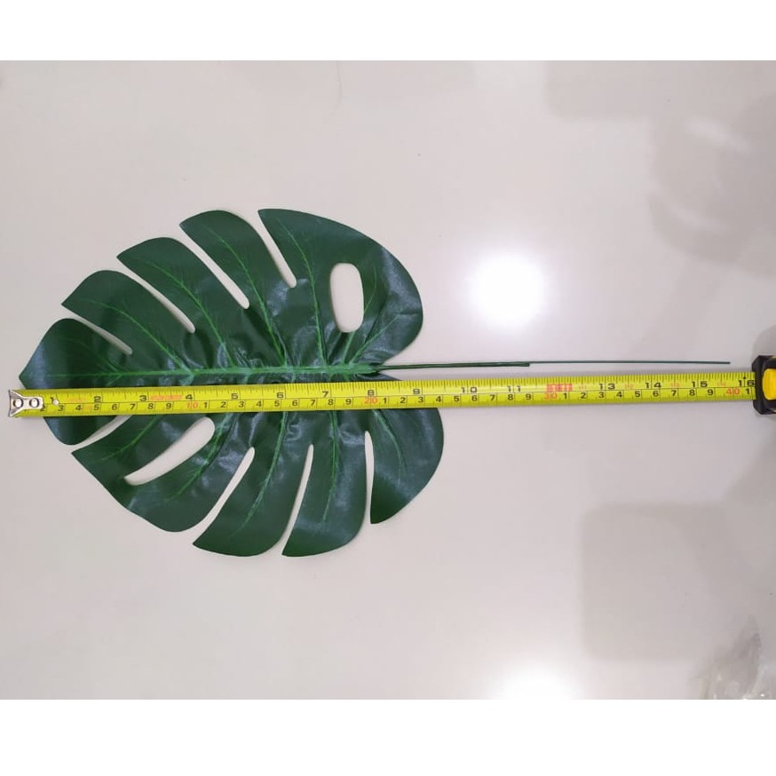 DAUN Artificial Plastik MONSTERA Besar