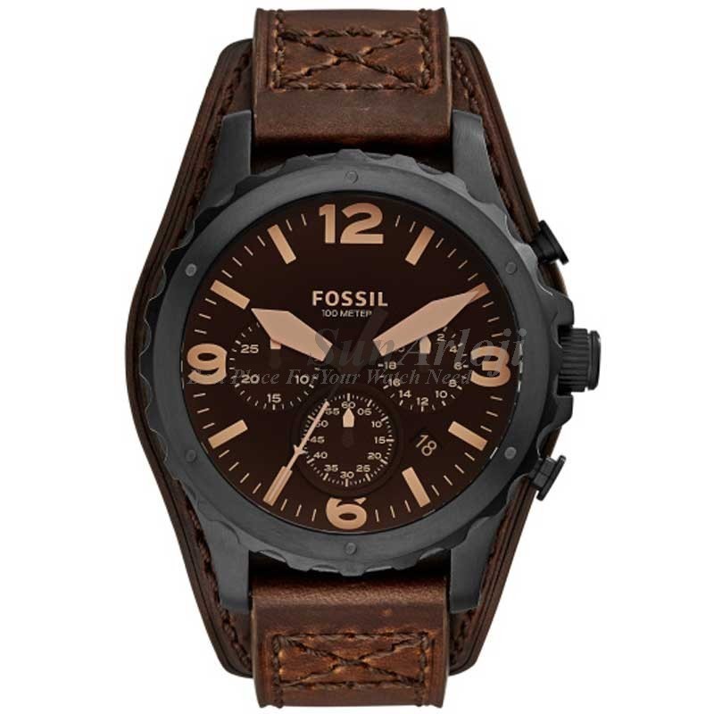 Unik Fossil Nate Chronograph Leather JR1511 Berkualitas