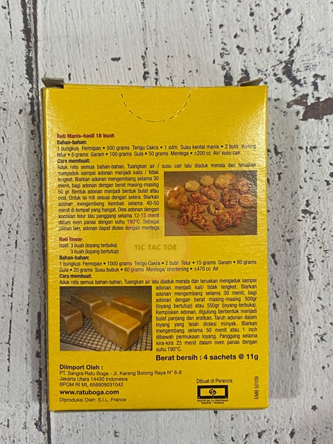 Instan Yeast (1pcs) /Ragi Instant Fermipan 11gr