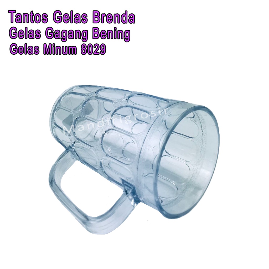 Gelas Brenda *Tantos * Gelas Bening * Gelas Gagang 8029