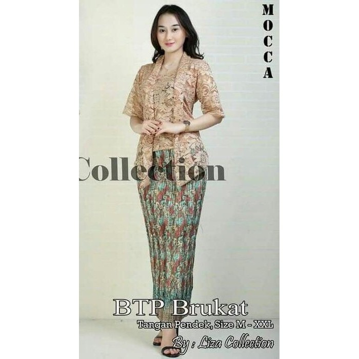 Set Kebaya Brokat BTP Rok Panjang Kebaya Modern