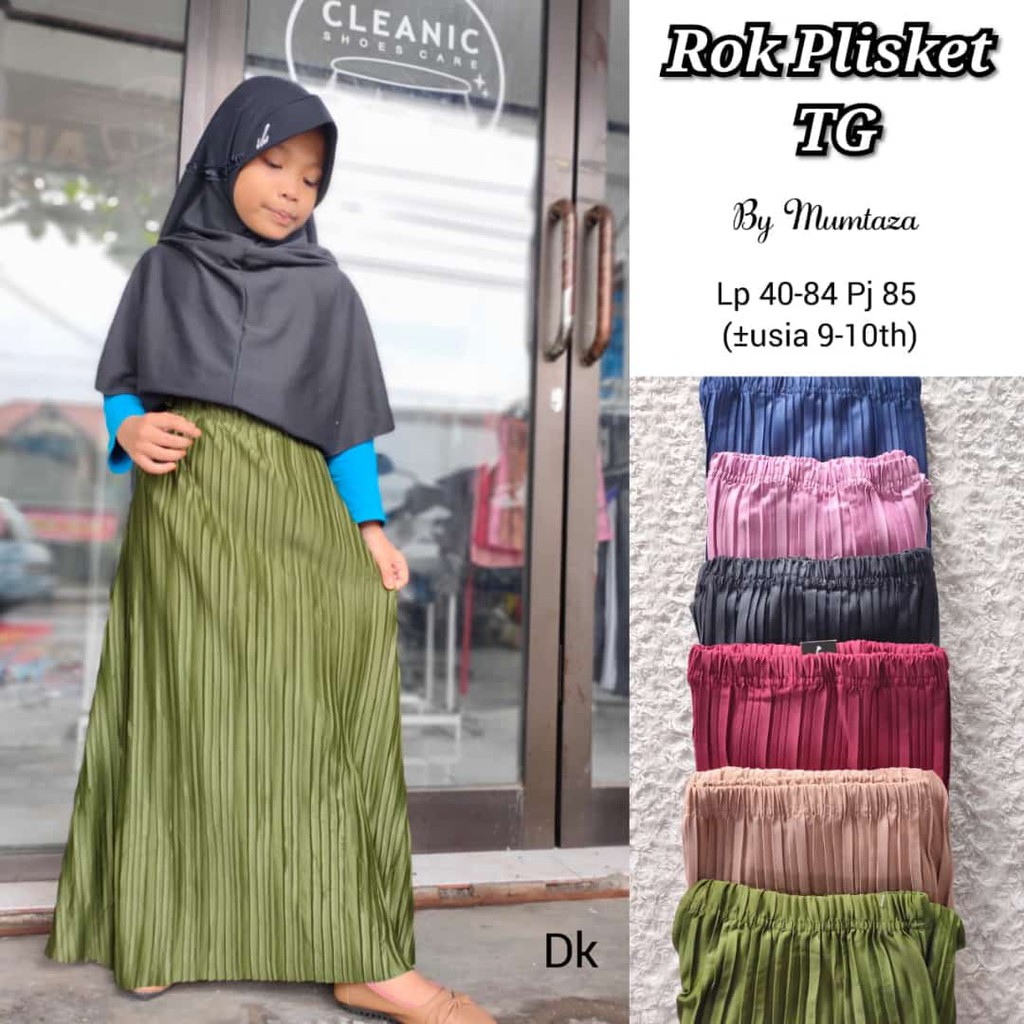 Rok Plisket Tanggung Anak, Rok Plisket Premium Kids, Rok Anak Plisket Tanggung Anak.
