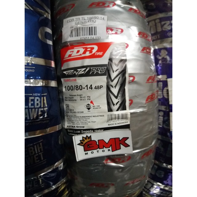 FDR GENZI PRO 100/80-14 TUBELESS