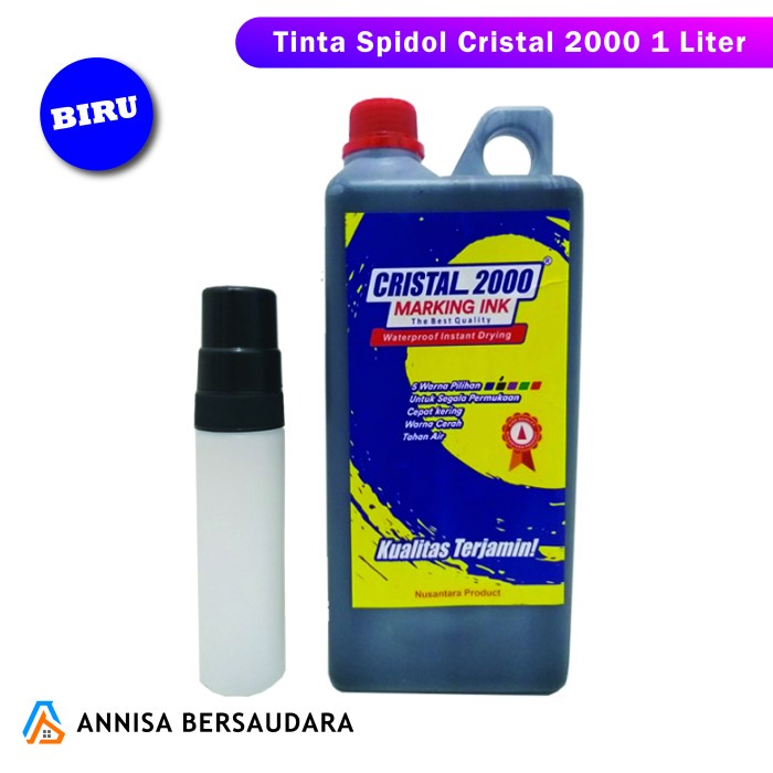 

Hot Sale Tinta Refil Spidol Permanen Cristal 2000 Blue/Biru Berkualitas Trendi
