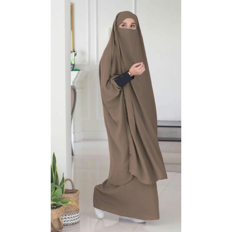 FRENCH KHIMAR SET SHIREN SAKU+ROK+KHIMAR