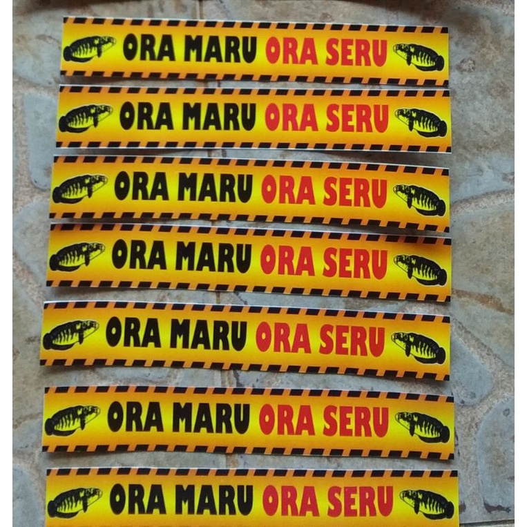stiker sticker list tank aquarium 30cm x 4cm maru bahan anti air