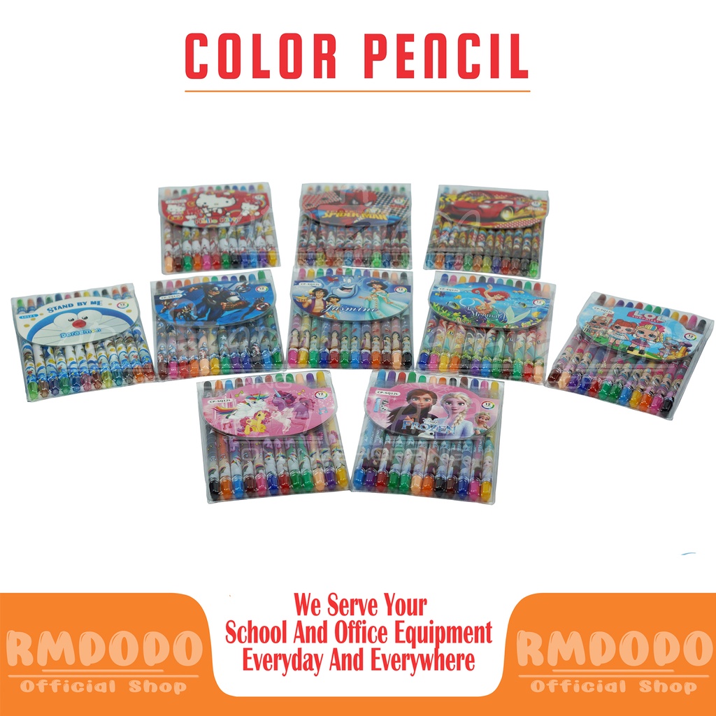 

Rmdodo Crayon Putar Panjang 12 Warna / Krayon Putar / Crayon Putar Panjang 17Cm / Rolling Crayon / Twist Crayon / Oil pastel Crayon Set Murah / Crayon Anak Aman