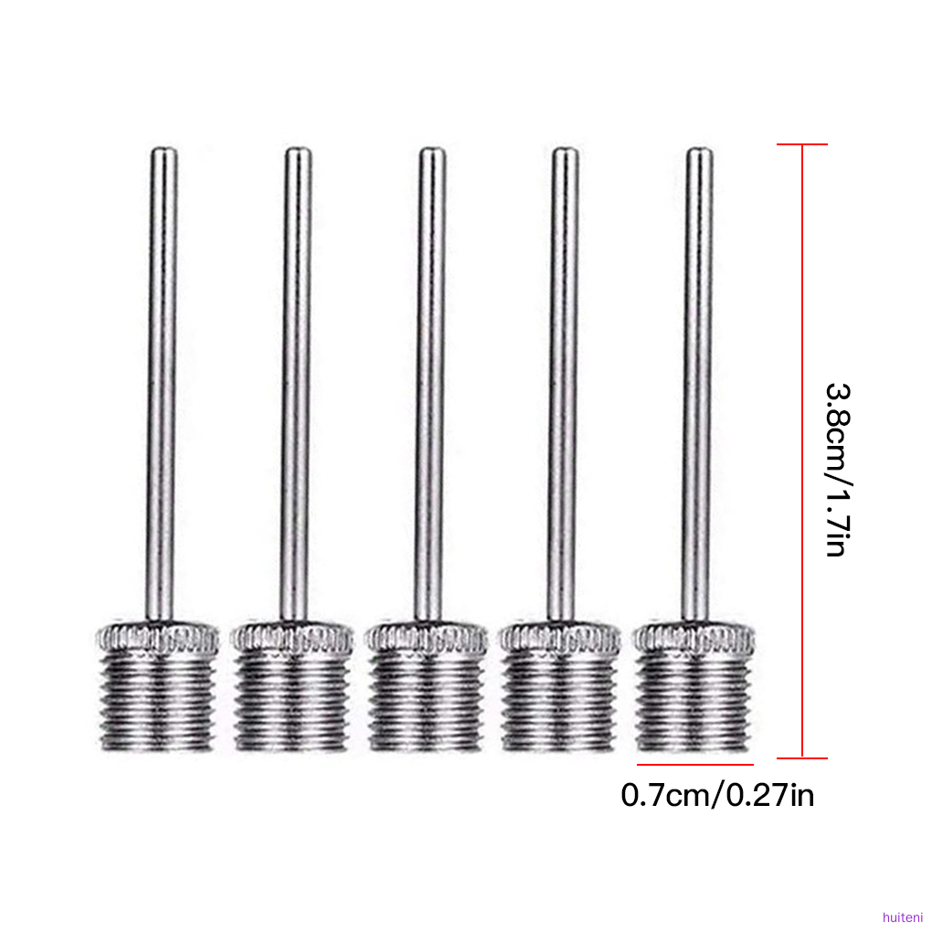 5pcs Inflating Needles Football Basketball Air Pump Nozzle Pins Stainless Steel Air Needles  huiteni