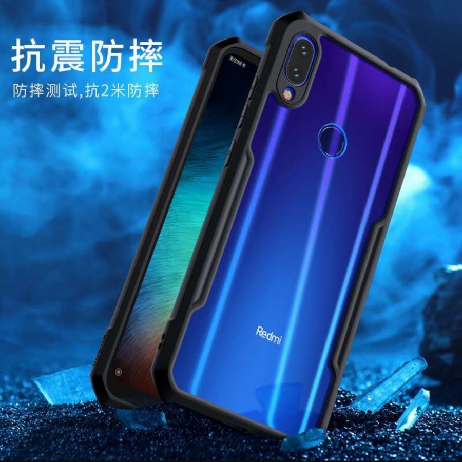 CASING COVER CASE FUSION ARMOR SHOCKPROOF XIAOMI REDMI NOTE 7 SOFTACSE - FA -(SP)