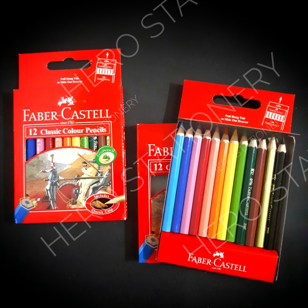 

Faber-castell color pencil pensil warna 12 warna mini