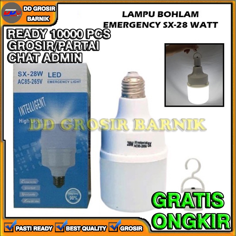 [DGB] BOHLAM LAMPU LED EMERGENCY AJAIB SENTUH 28 WATT DARURAT DISENTUH PUTIH WHITE