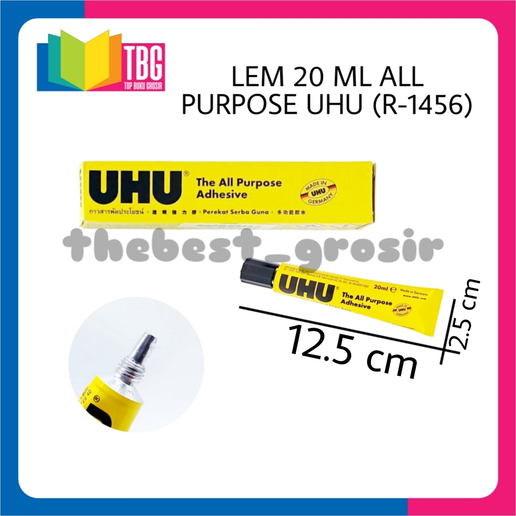 

LEM UHU 20 ML ALL PURPOSE/ LEM CAIR/ LEM SERBAGUNA/ LIQUID GLUE (R-1456)