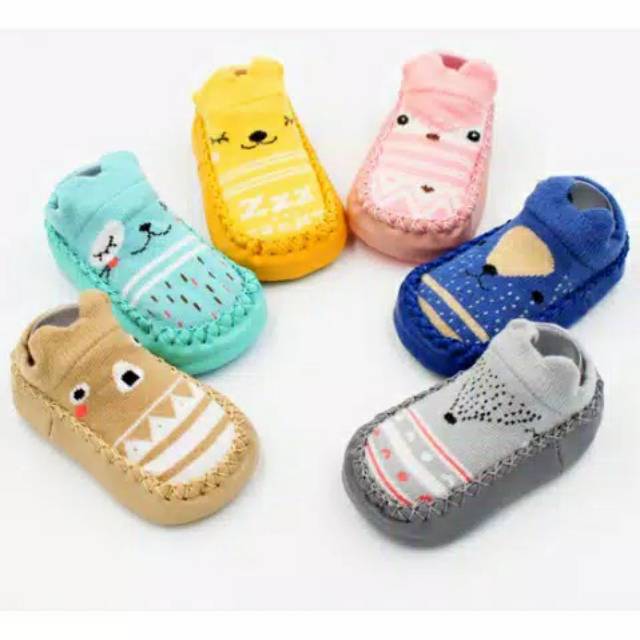 Sepatu Skidders prewalker kain anak bayi baby socks