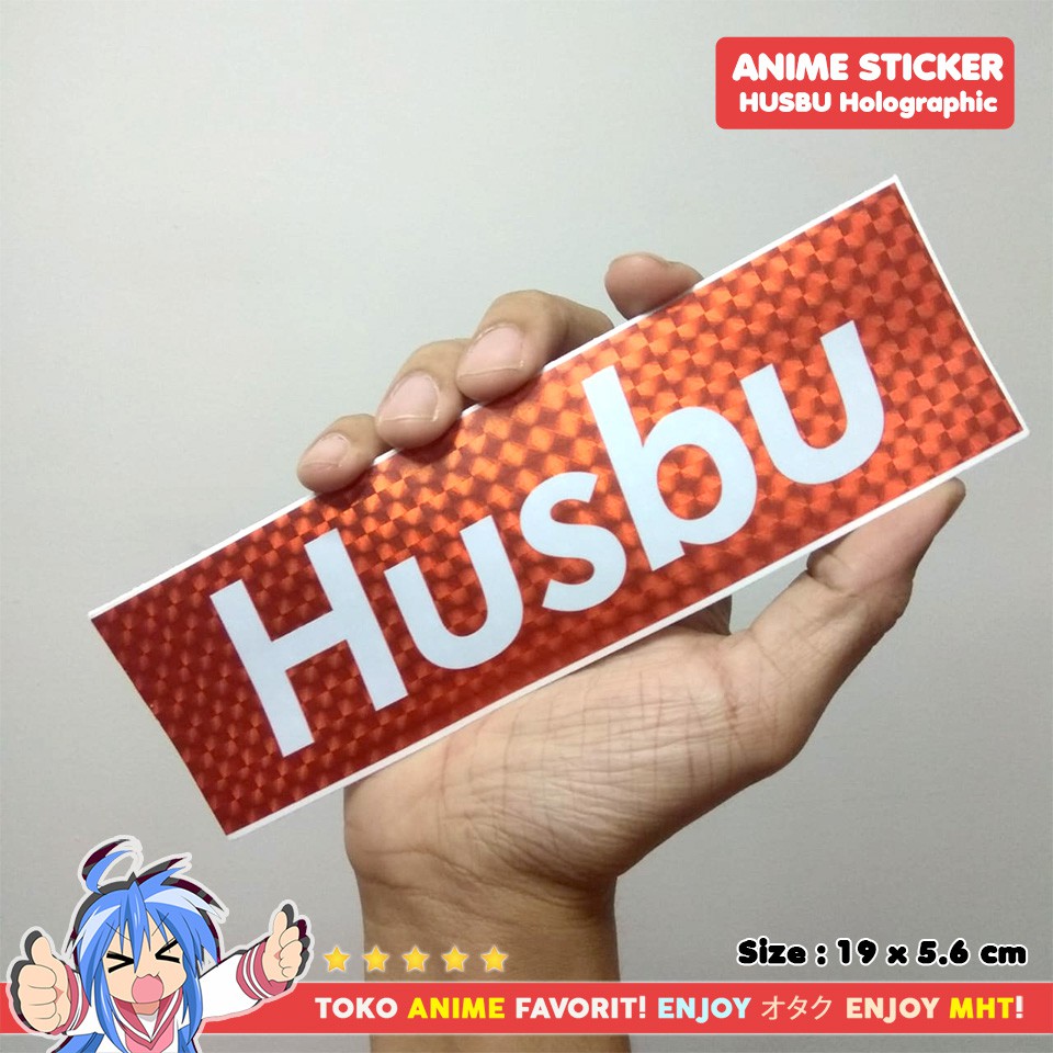 Stiker Sticker Anime Hologram Husbu Husband Halu