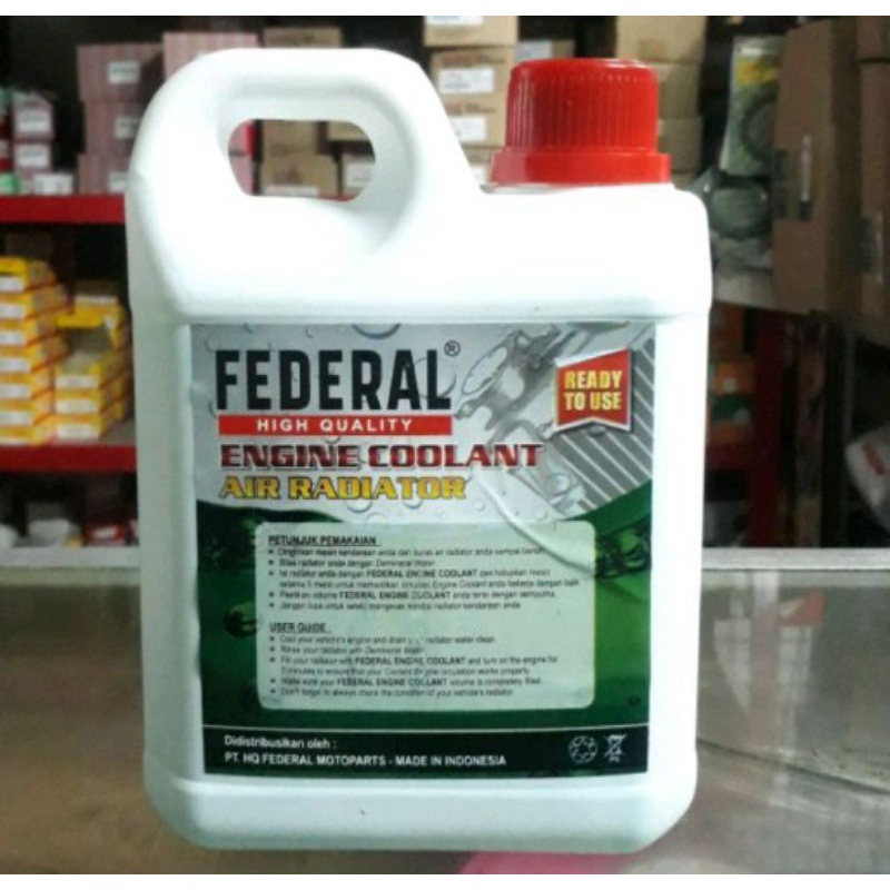 FEDERAL AIR COOLANT FEDERAL HQ WARNA HIJAU 1 LITER ORIGINAL