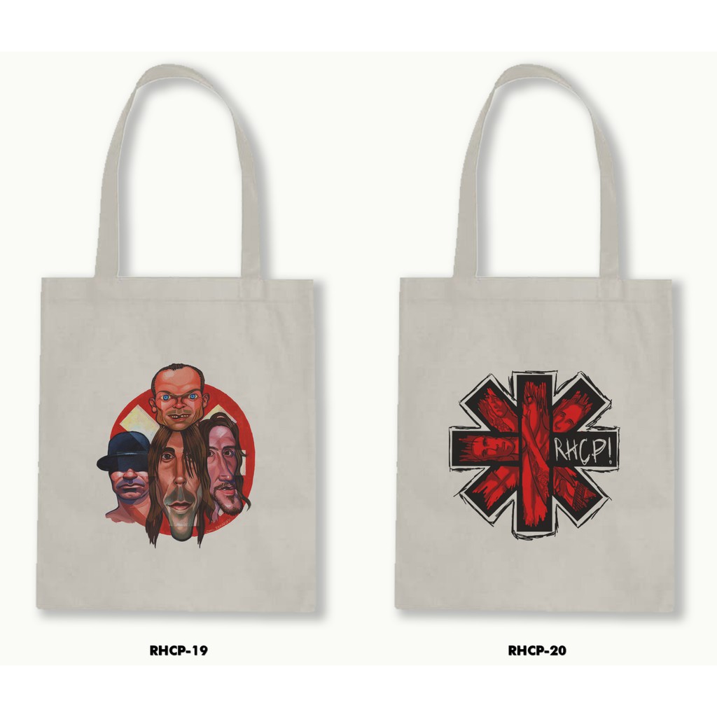 TOTE BAG BLACU - RHCP/RED HOT CHILI PEPPERS .01