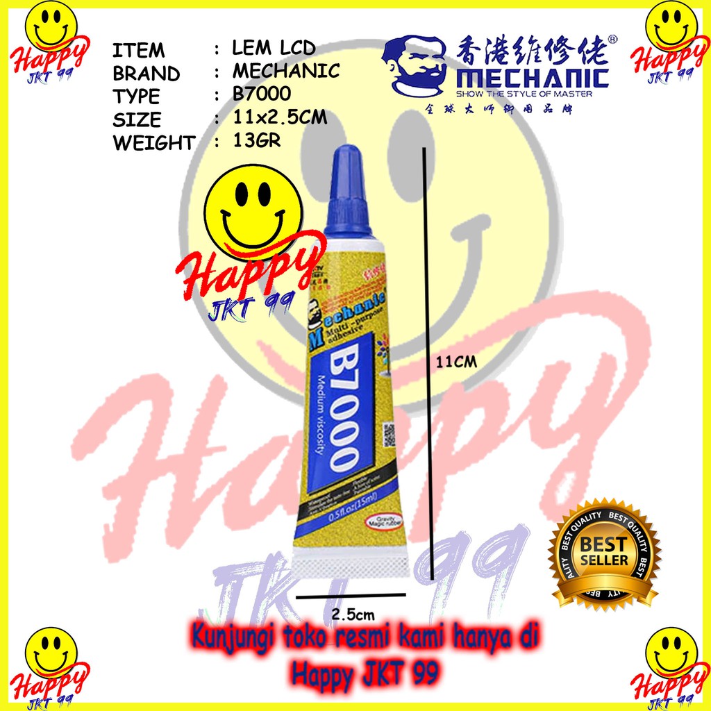 [ HAPPY JKT 99 ] LEM LCD TOUCHSCREEN MECHANIC B7000 B 7000 15ML 15 ML