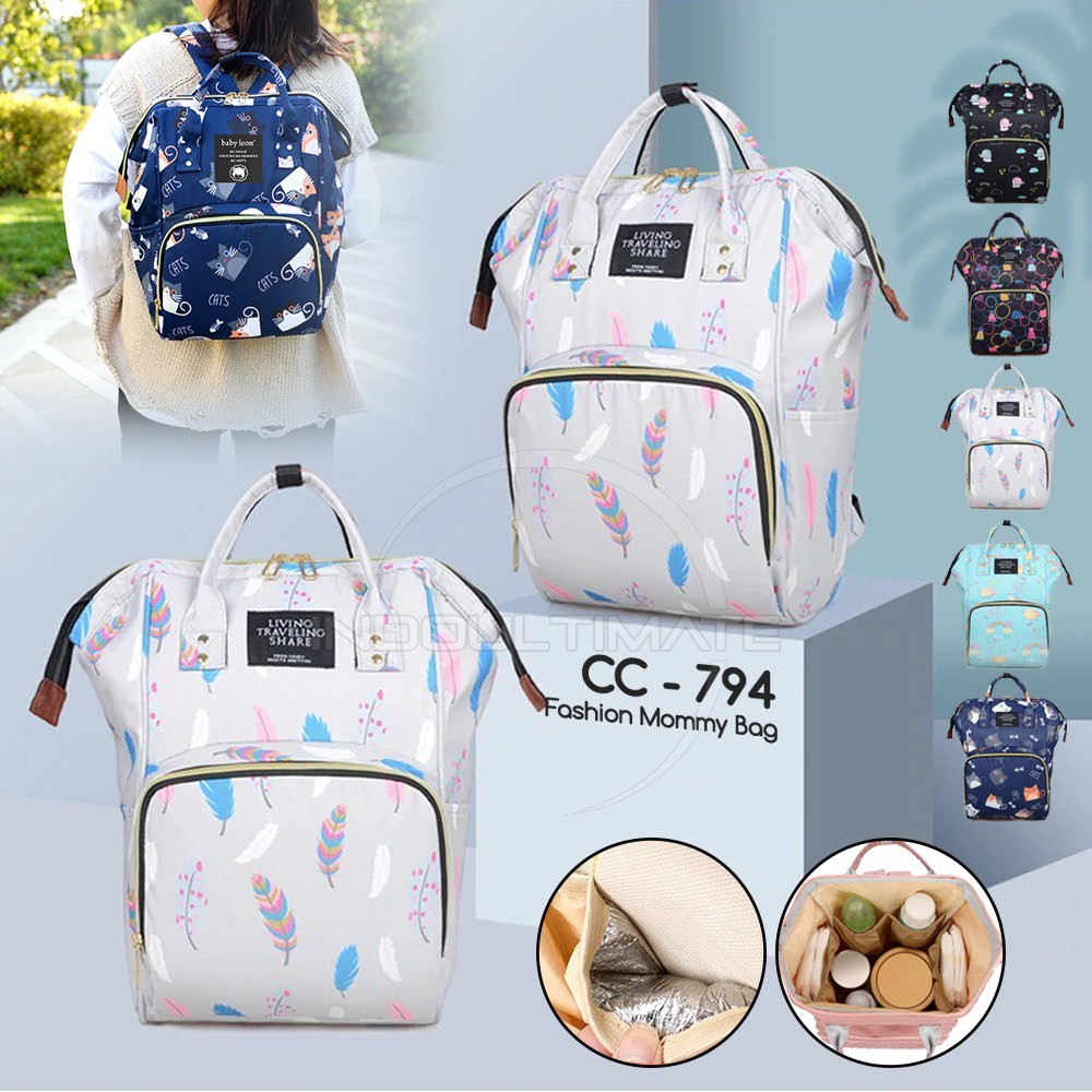 Mommy Bag Motif WATER RESISTANT CC-794 Tas Bayi Ransel Besar Tas Perlengkapan Bayi