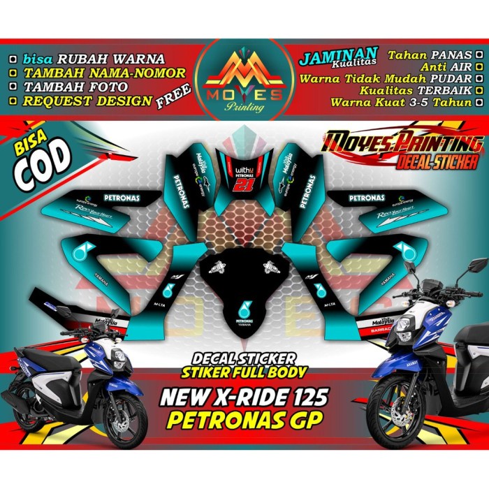 stiker new x ride-decal stiker new x ride-stiker motor x ride fullbody-stiker yamaha x ride new