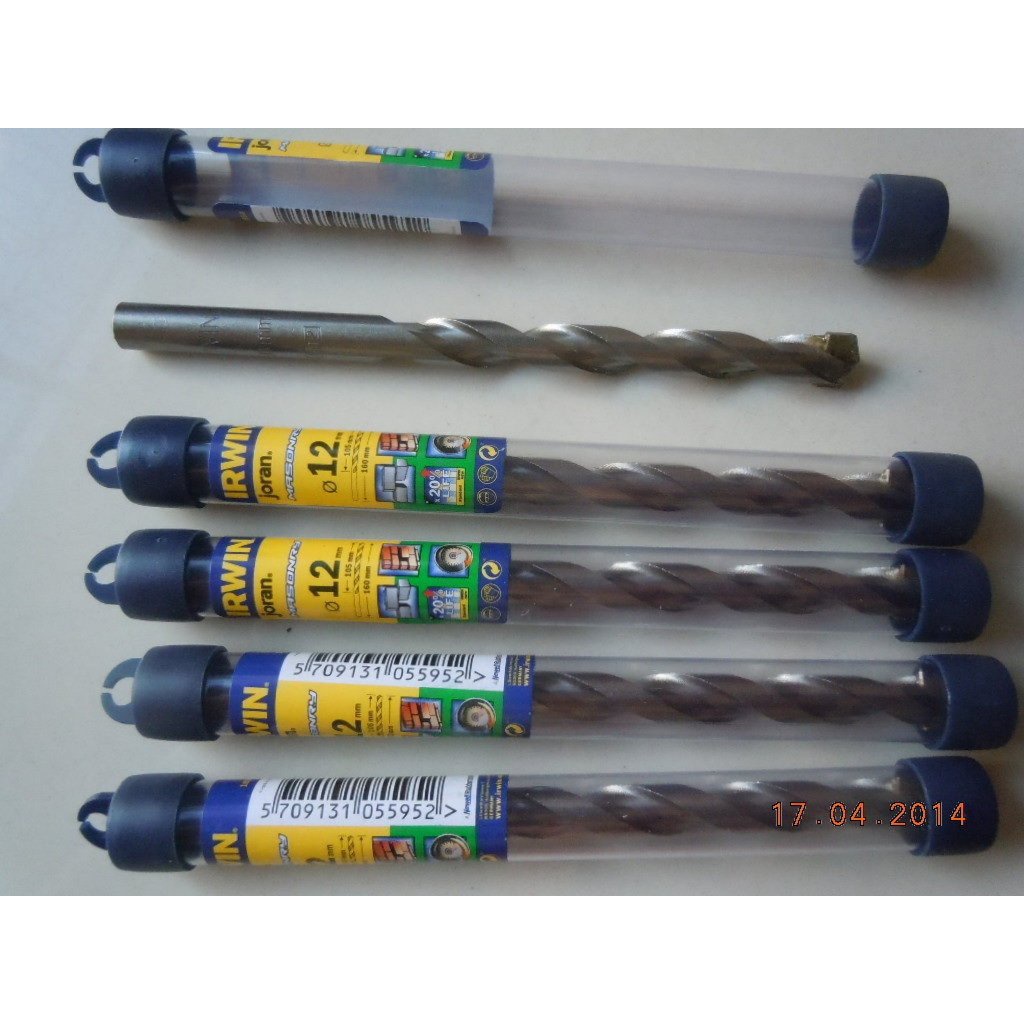 MATA BOR IRWIN TERSEDIA BANYAK UKURAN/Mata bor Beton tembok MASONRY multipurpose/Mata Bor Tembok Beton Joran IRWIN Masonry Drill Bit BERKUALITAS