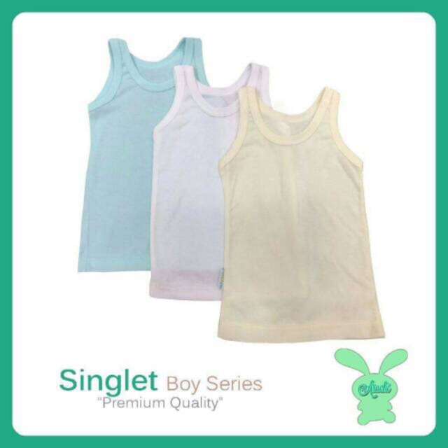 Aruchi Baby Singlet / Kaos Dalam Bayi Anak (1set=3pcs)