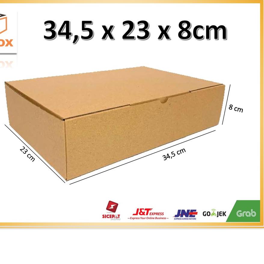 

Produk Terbatas ( 10 pcs ) Kardus 34,5 x 23 x 8 cm....Die Cut kotak aksesoris-dll model box pizza, q