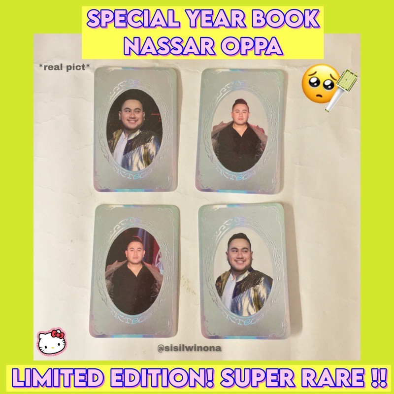 PC Photocard Nassar Oppa SYB SUPER RARE Limited Edition READY STOCK / free gift