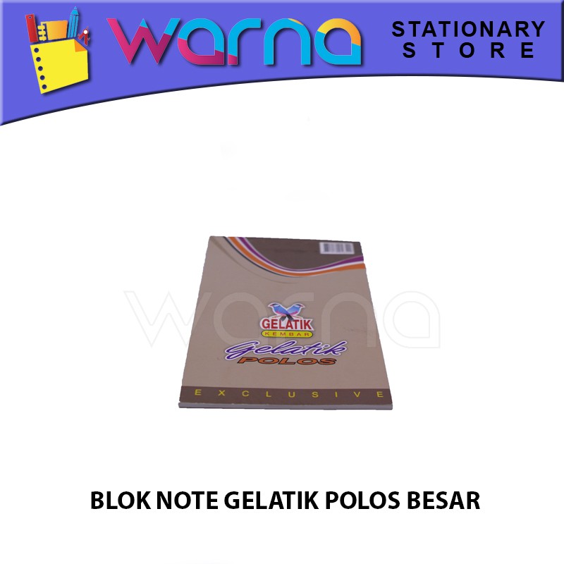 

BUKU POLOS/BLOK NOTE GELATIK POLOS BESAR