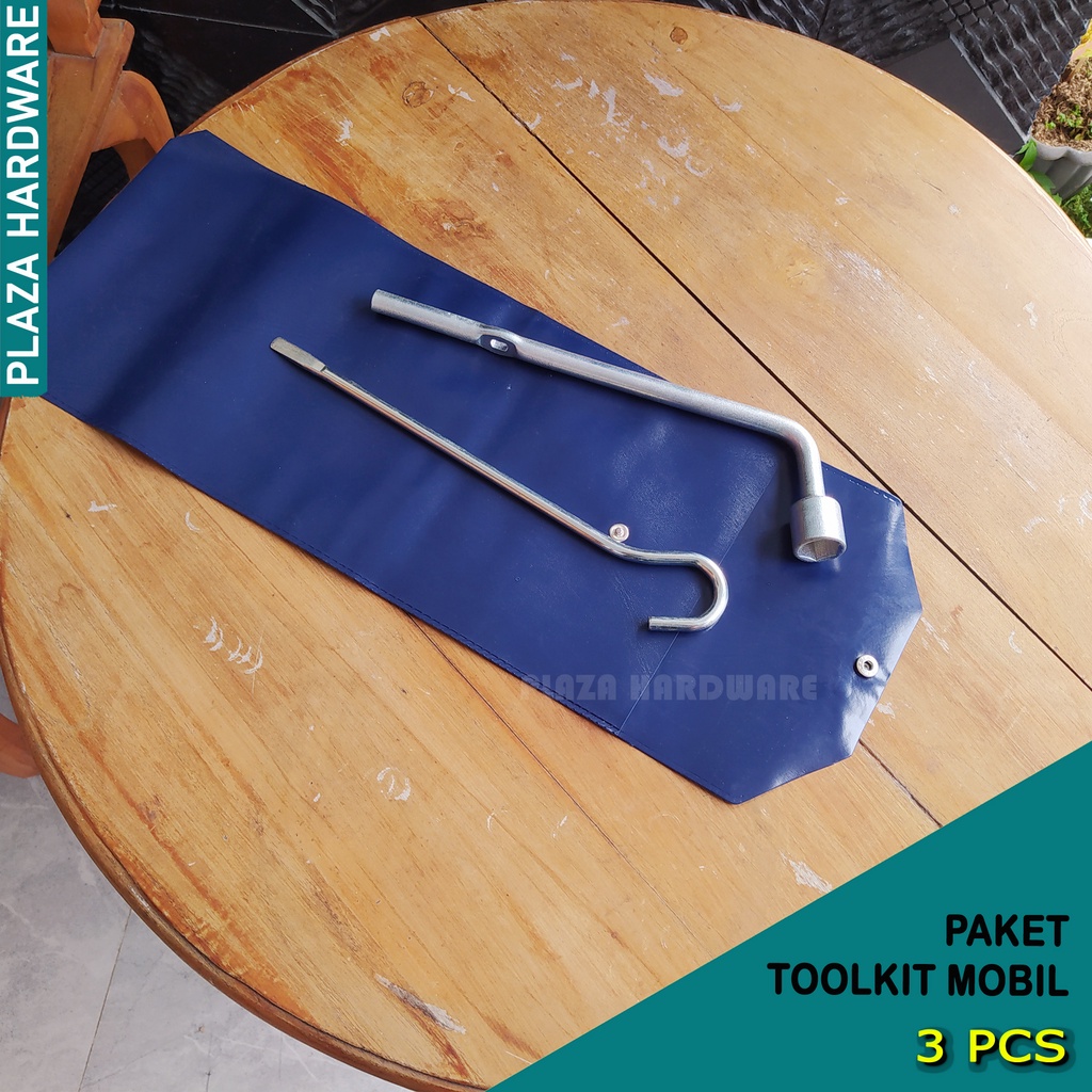 Paket Kunci Roda Mobil 19 mm Putaran Dongkrak Tas Dongkrak Mobil