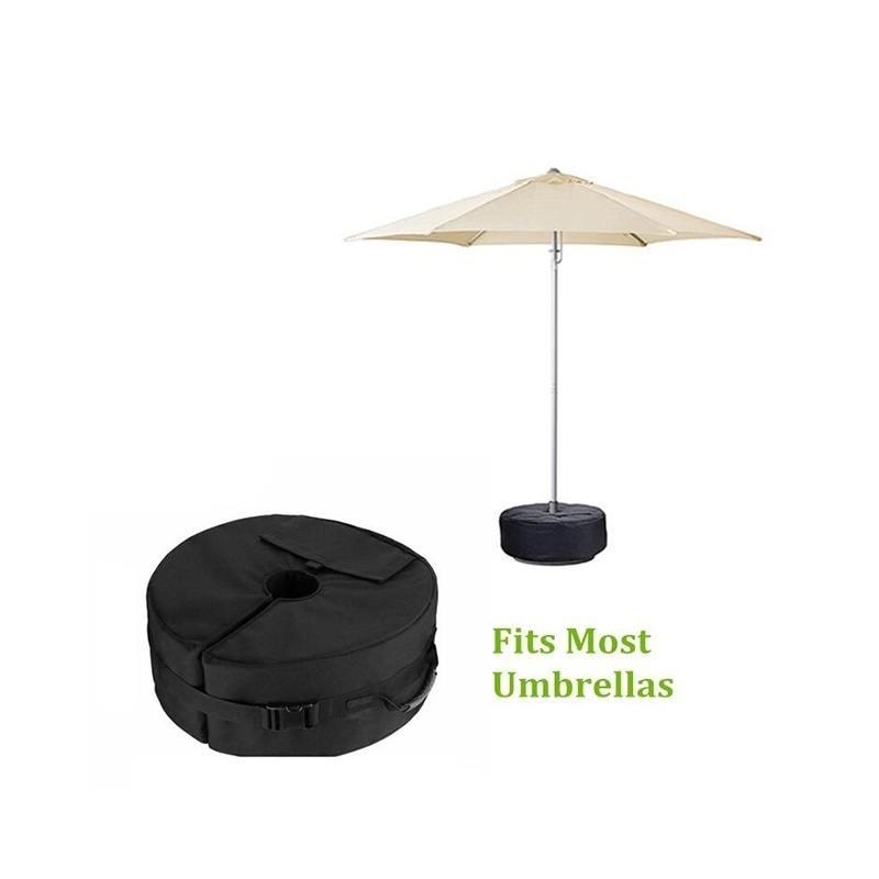 Umbrella Base Weight Bag Empty Round Patio Sunshade Gravity Base Bag Base For Outdoor Camping Beach Party Weight Bag Shopee Indonesia