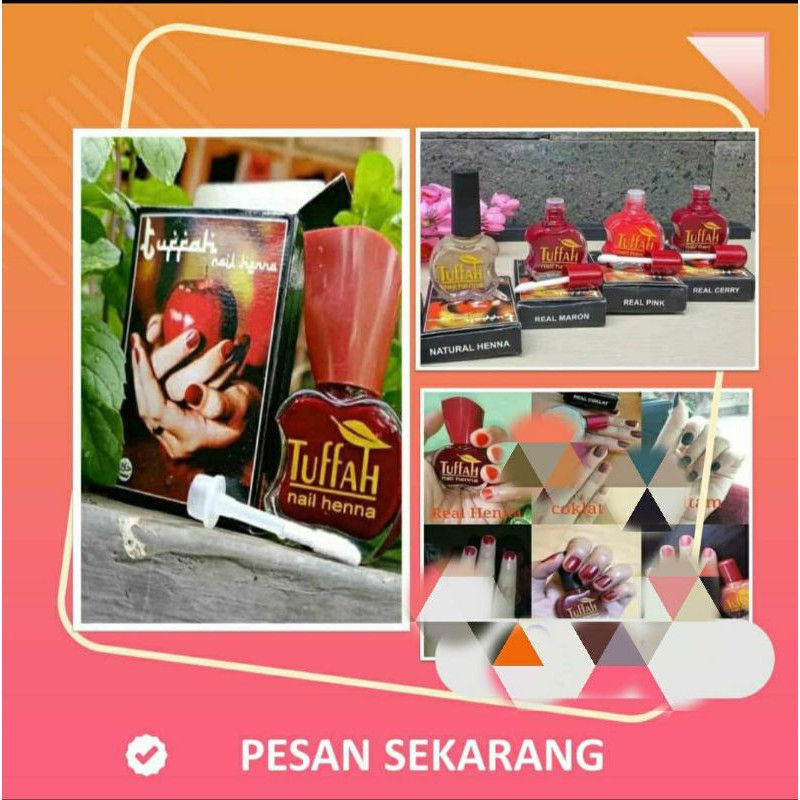 Tuffah Nail Henna pacar kuku Halal Sah untuk sholat