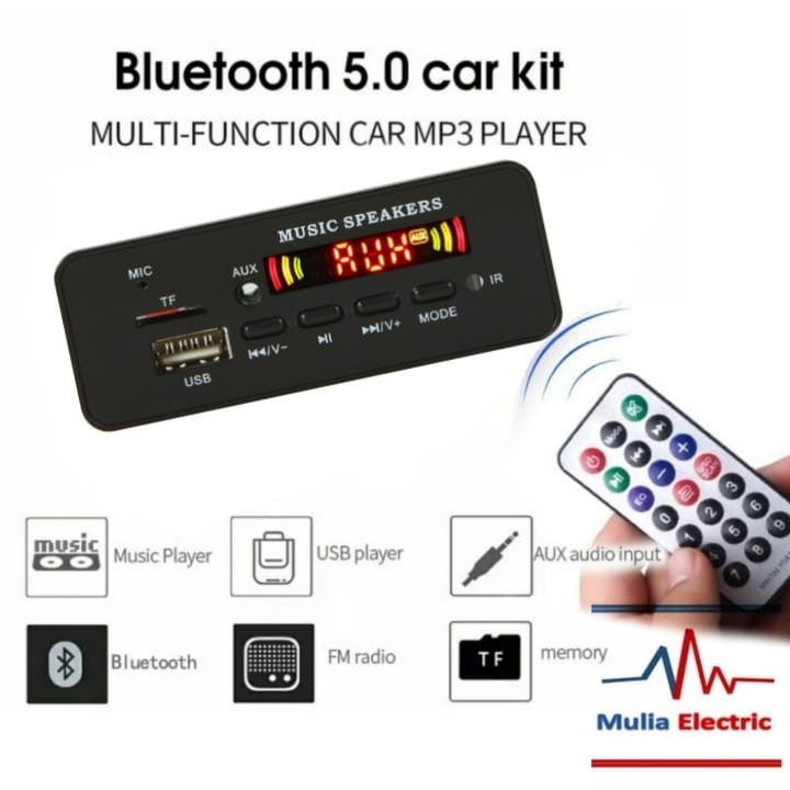 MP3 PLAYER KIT MODUL Audio USB BLUETOOTH Wireless Decoder 5.0 FM Radio Remote