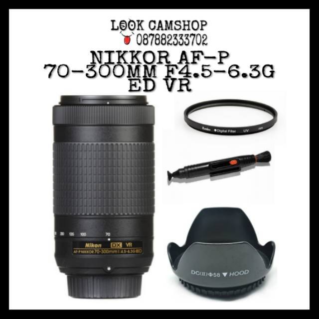 Lensa Kamera Dslr Nikon Nikkor Af P 70 300mm 70 300 F 4 5 6 3g Ed Vr Shopee Indonesia