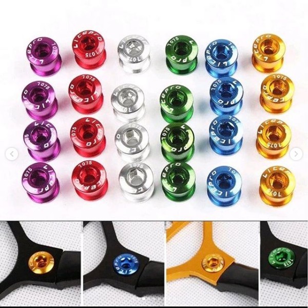 Baut Chain Ring Warna Litepro Double Crank