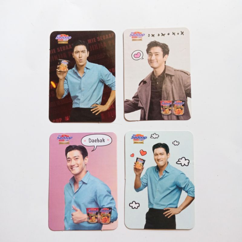 SUPER JUNIOR PC/PHOTOCARD SIWON x MIE SEDAAP CUP