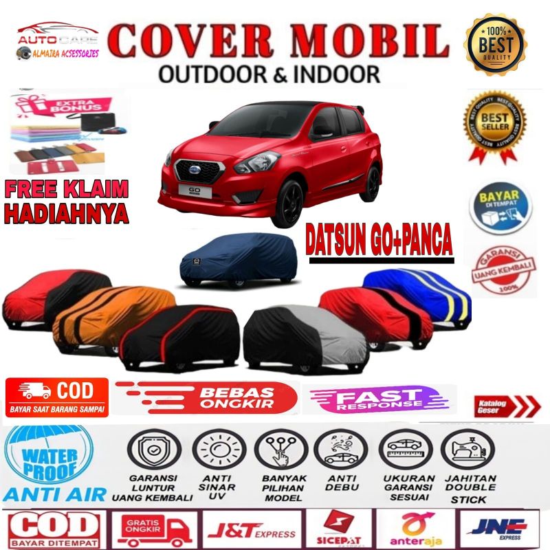 Cover Mobil Sarung Mobil Datsun Go+ panca Mantel waterproof